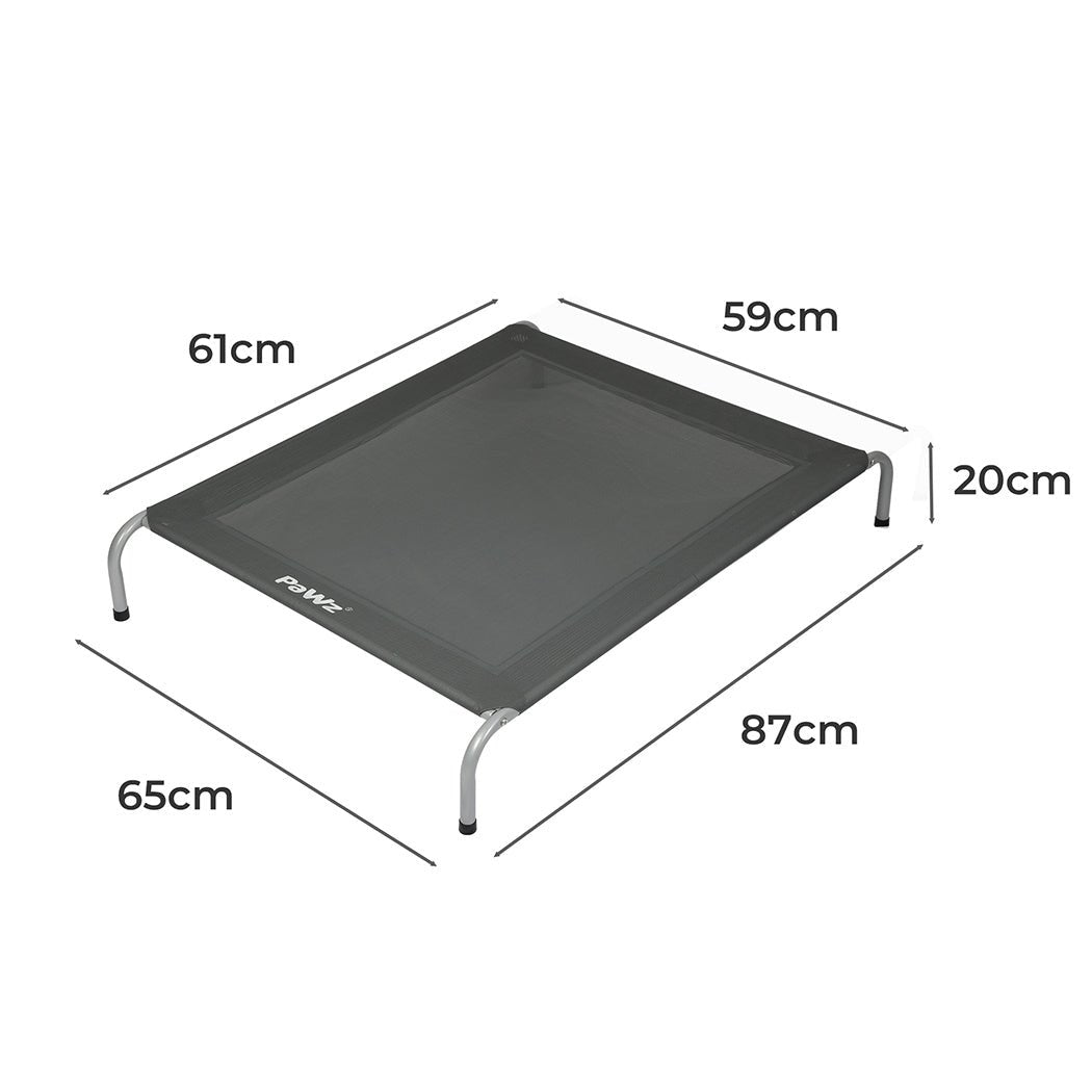 Elevated Trampoline Pet Bed Medium - Grey - Rivercity House & Home Co. (ABN 18 642 972 209) - Affordable Modern Furniture Australia