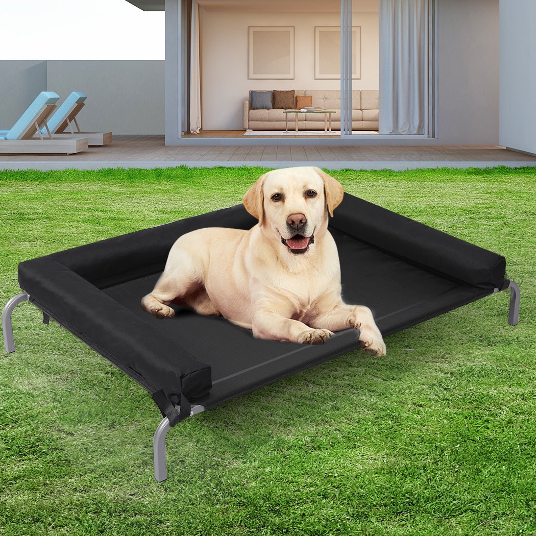 Elevated XL Pet Bed for Dog, Puppy & Cat - Black - Rivercity House & Home Co. (ABN 18 642 972 209) - Affordable Modern Furniture Australia