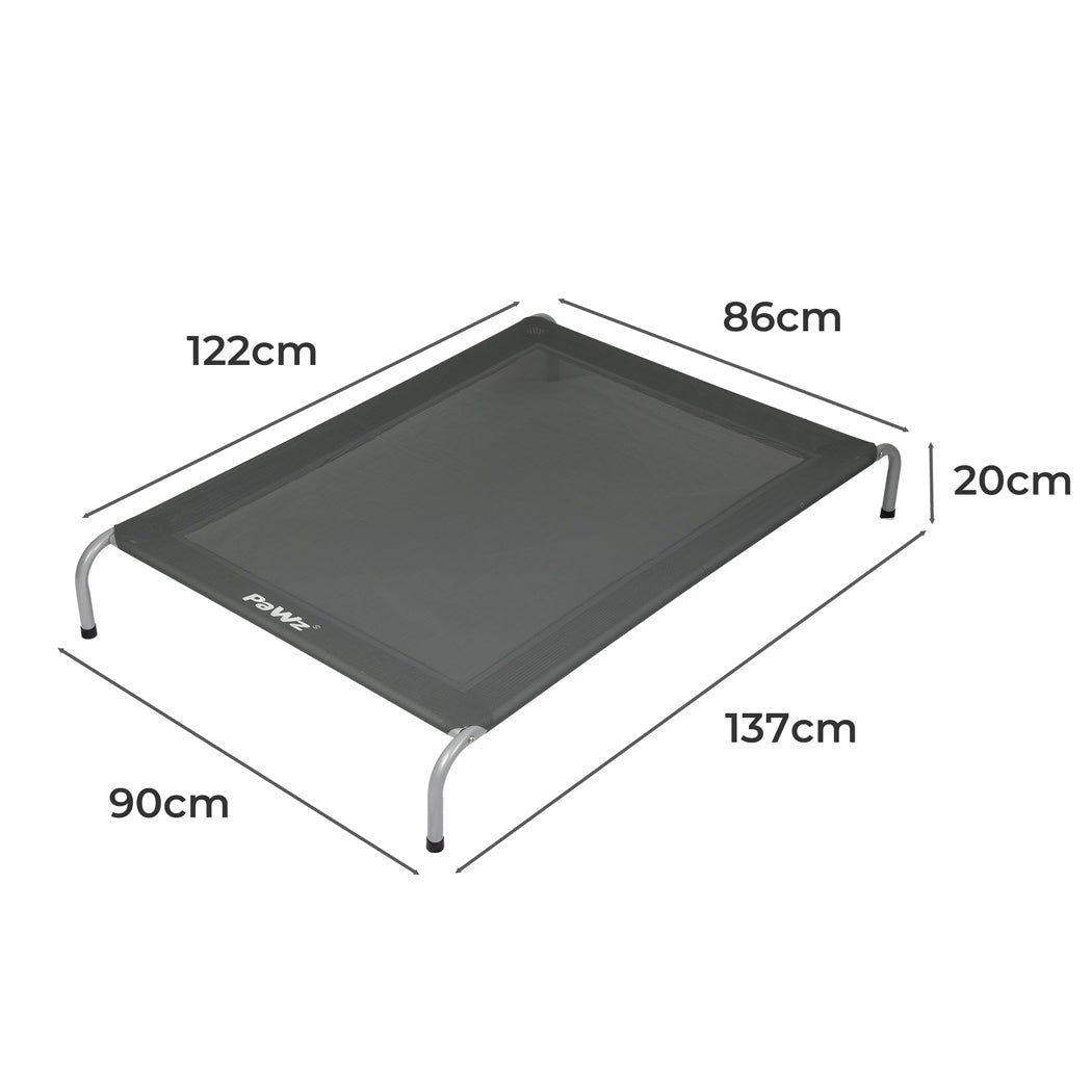 Elevated XXL Trampoline Pet Bed for Dogs - Grey - Rivercity House & Home Co. (ABN 18 642 972 209) - Affordable Modern Furniture Australia