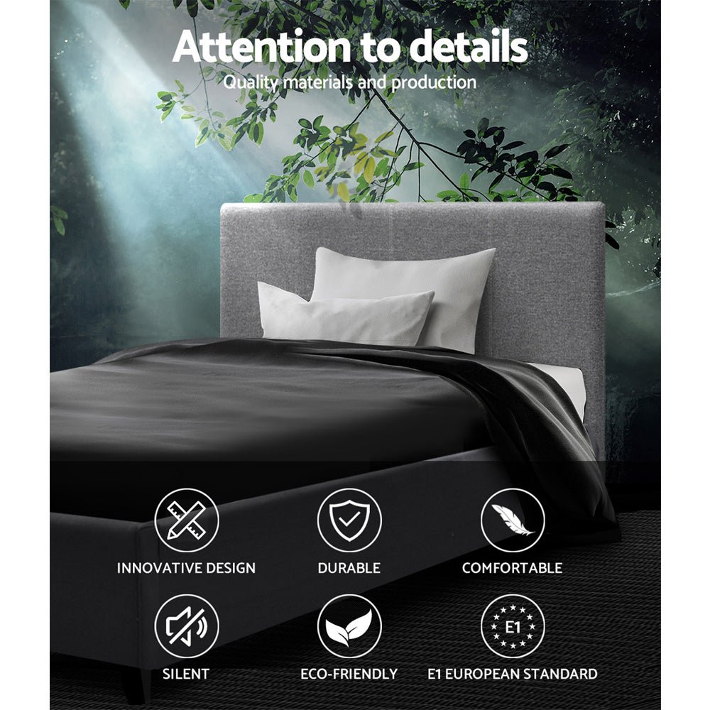 Elwood Storage King Single Bed Frame Grey - Rivercity House & Home Co. (ABN 18 642 972 209) - Affordable Modern Furniture Australia