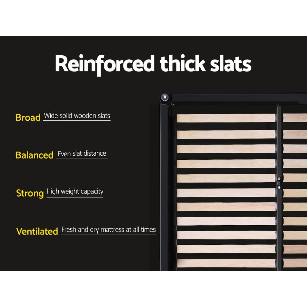 Elwood Storage King Single Bed Frame Grey - Rivercity House & Home Co. (ABN 18 642 972 209) - Affordable Modern Furniture Australia