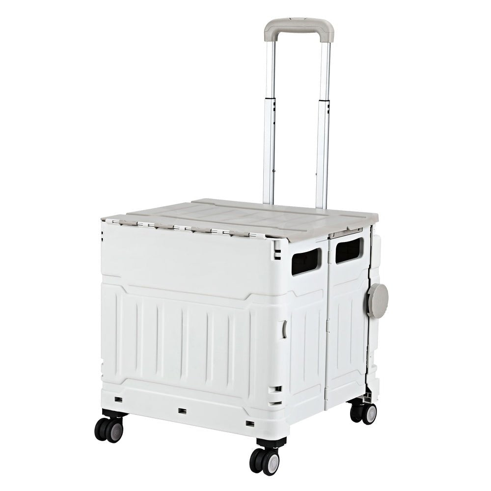 Emajin Shopping Trolley Cart 75L Foldable White - Home & Garden > Home & Garden Others - Rivercity House & Home Co. (ABN 18 642 972 209) - Affordable Modern Furniture Australia