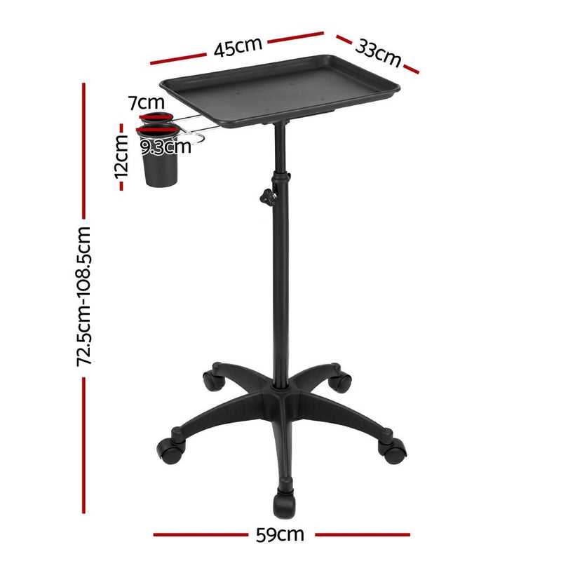 Embellir Salon Trolley Cart Spa Beauty Rolling Tray Hairdressing Storage 5 - wheel - Tools > Tools Storage > Utility Trolleys - Rivercity House & Home Co. (ABN 18 642 972 209) - Affordable Modern Furniture Australia