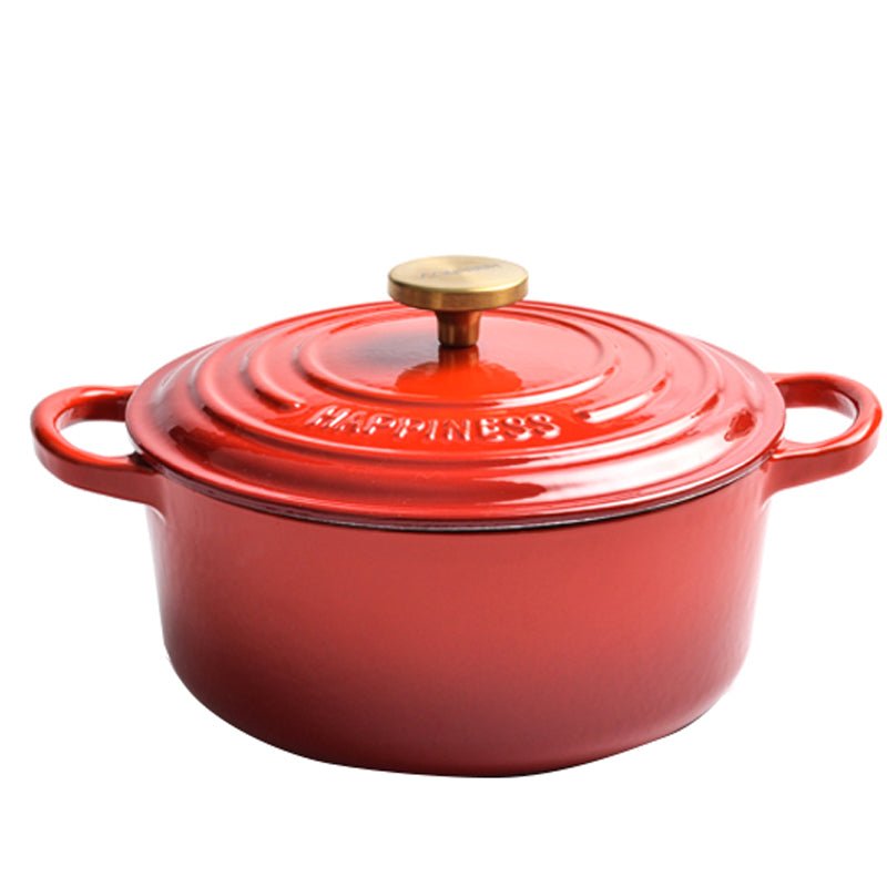 Enamel Cast Iron Pot Cast Iron Casserole/French Oven - 22 CM - Home & Garden > Kitchenware > Skillets & Frying Pans - Rivercity House & Home Co. (ABN 18 642 972 209) - Affordable Modern Furniture Australia