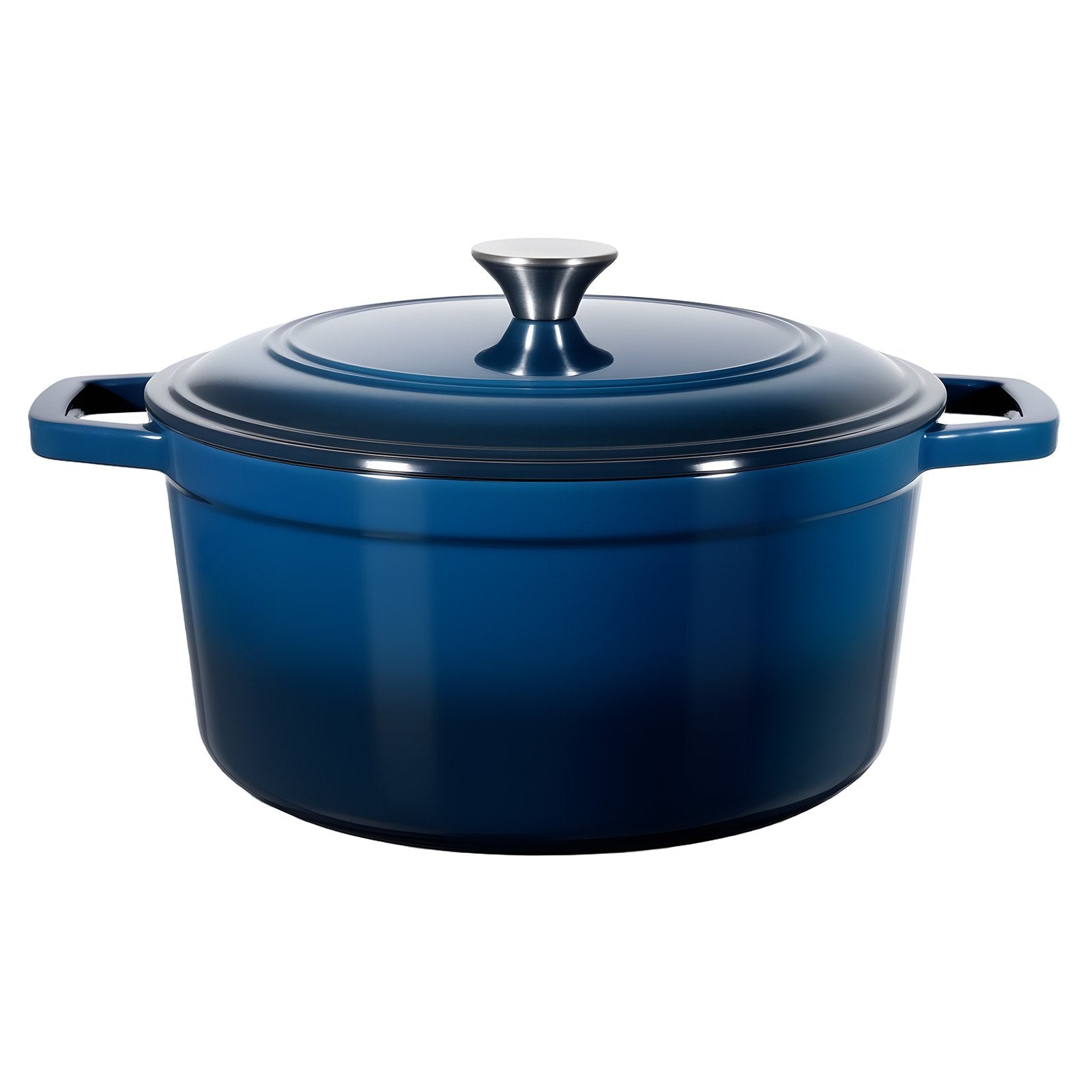 Enameled Cast Iron Dutch Oven, 5.7L Pot with Lid and Dual Handles, Heavy - Duty Durable Cookware Pan, Oven Induction Compatible up to 260 ℃, for Braising, Stews, Roasting, Bread Baking, Blue - Outdoor Recreation > Camping > Tents - Rivercity House & Home Co. (ABN 18 642 972 209) - Affordable Modern Furniture Australia