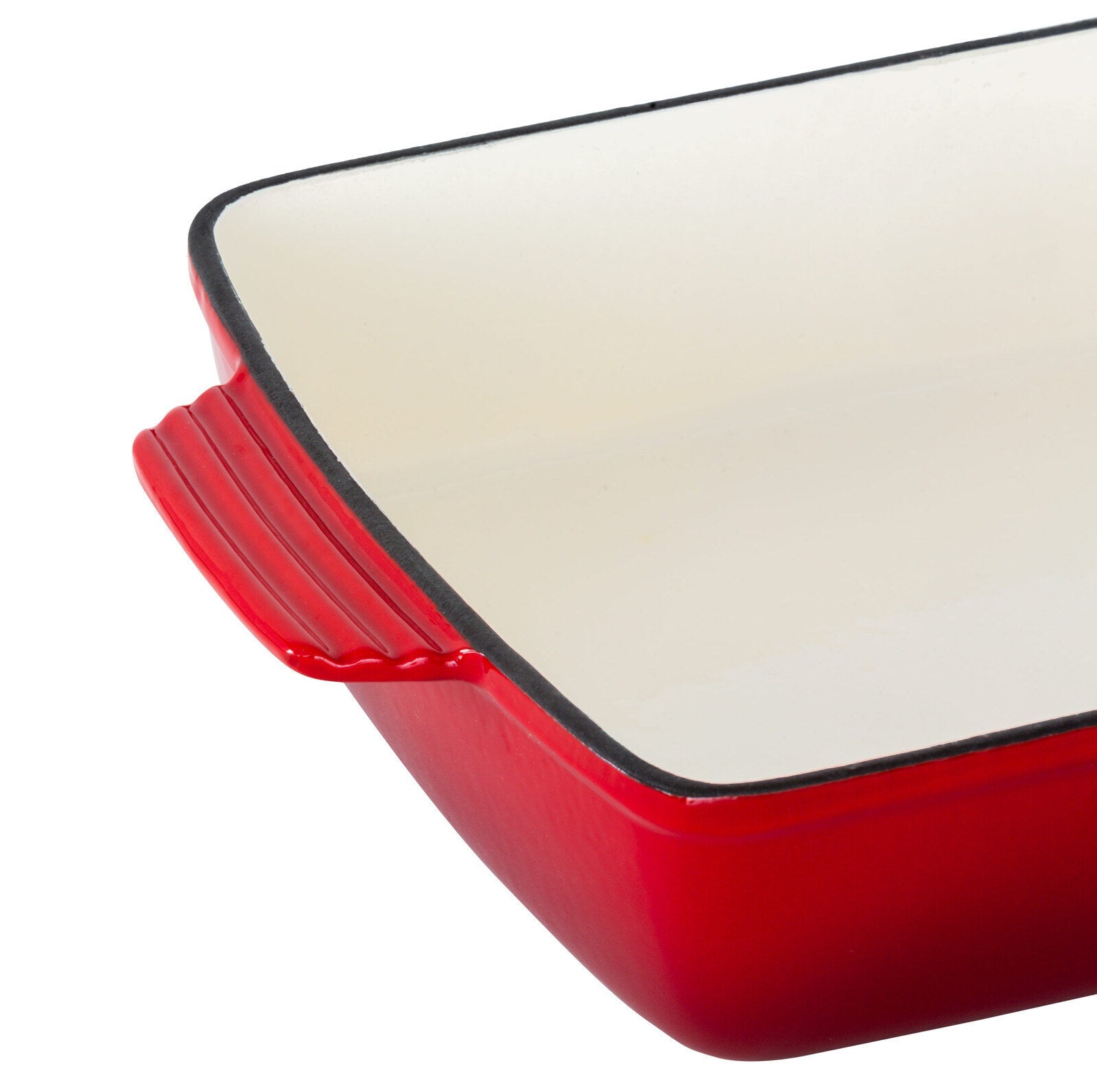 Enamelled Cast Iron 38.5x23cm Rectangular Roaster (3.4L) - Red - Home & Garden > Kitchenware > Skillets & Frying Pans - Rivercity House & Home Co. (ABN 18 642 972 209) - Affordable Modern Furniture Australia
