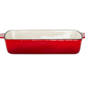 Enamelled Cast Iron Rectangular Roaster 38.5x23cm 3.4L - Red