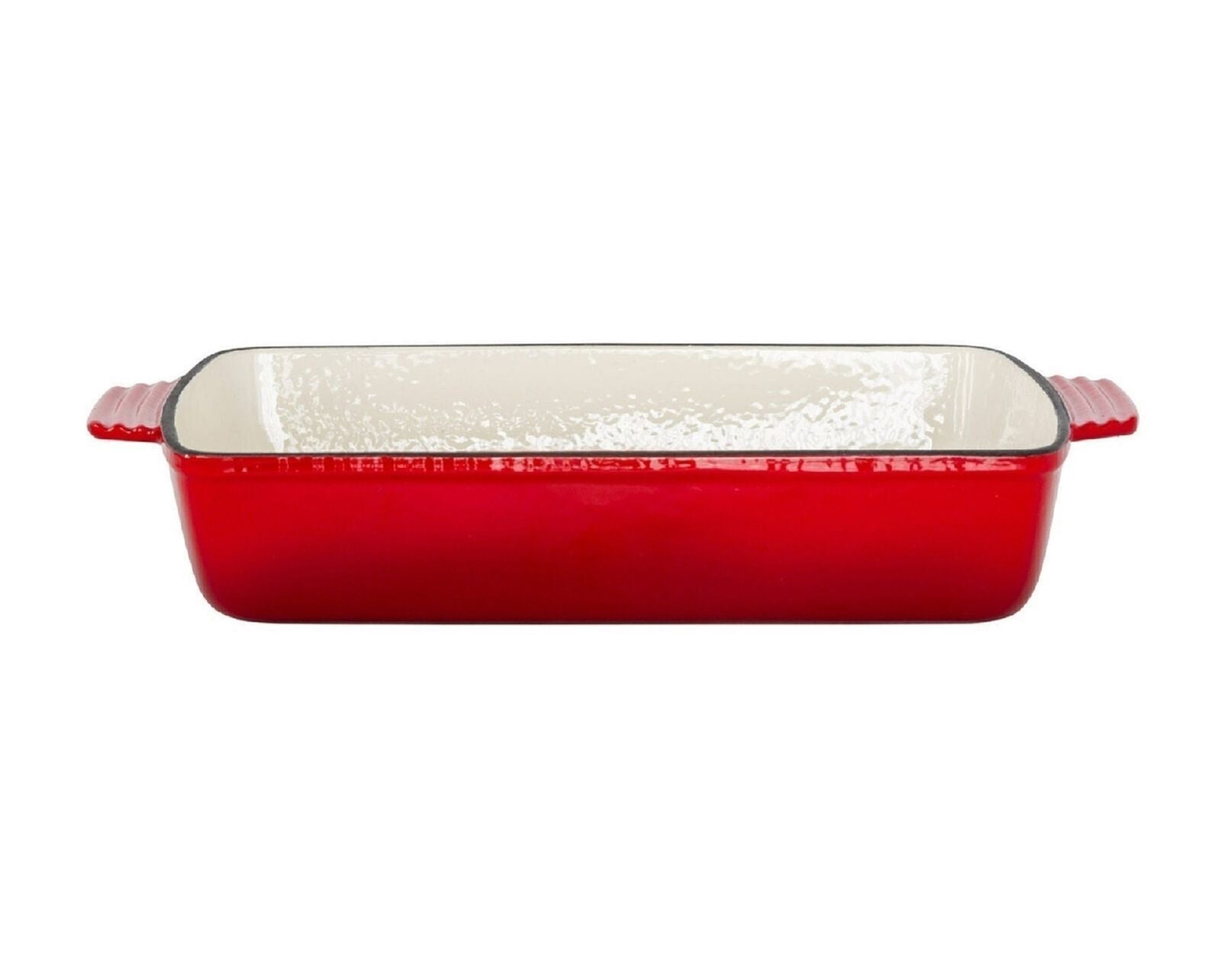 Enamelled Cast Iron 38.5x23cm Rectangular Roaster (3.4L) - Red - Home & Garden > Kitchenware > Skillets & Frying Pans - Rivercity House & Home Co. (ABN 18 642 972 209) - Affordable Modern Furniture Australia