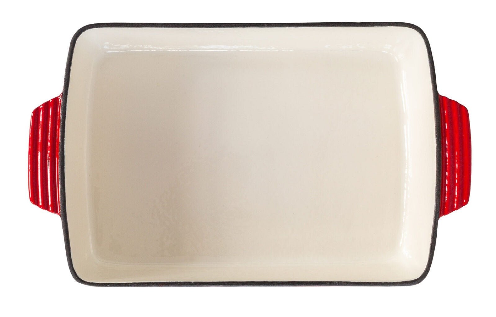 Enamelled Cast Iron 38.5x23cm Rectangular Roaster (3.4L) - Red - Home & Garden > Kitchenware > Skillets & Frying Pans - Rivercity House & Home Co. (ABN 18 642 972 209) - Affordable Modern Furniture Australia