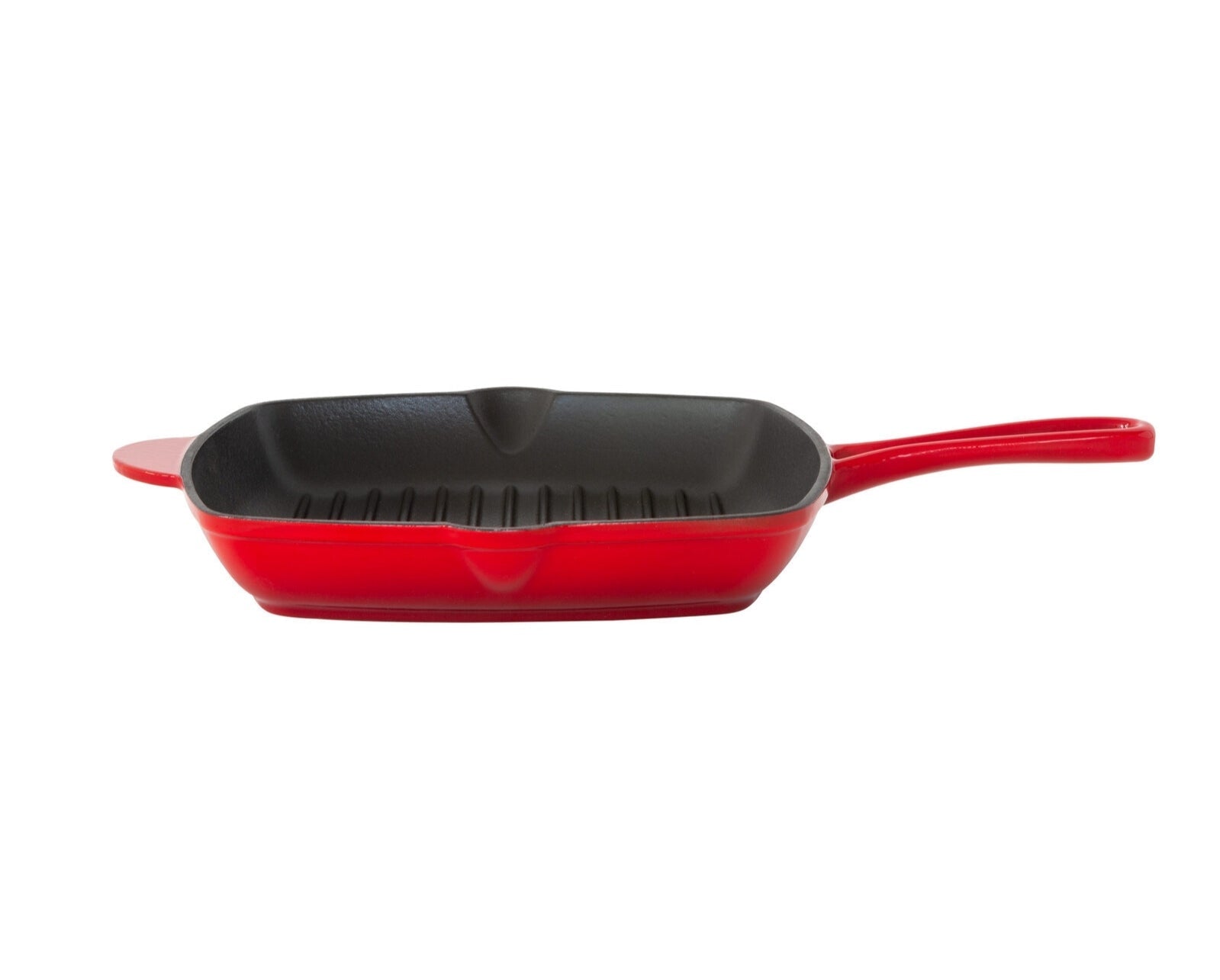 Enamelled Cast Iron Square Grill Pan (44 x 30 x 4.7 cm) - Red - Home & Garden > Kitchenware > Skillets & Frying Pans - Rivercity House & Home Co. (ABN 18 642 972 209) - Affordable Modern Furniture Australia