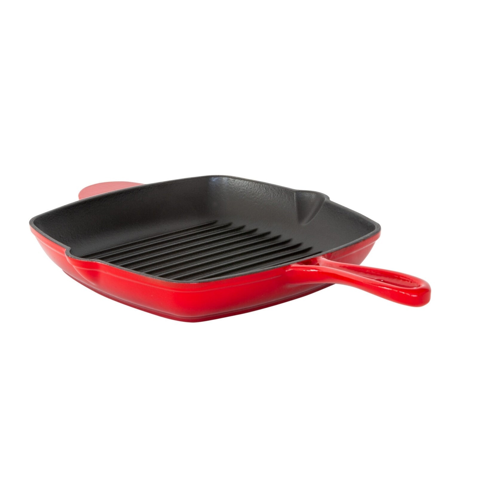 Enamelled Cast Iron Square Grill Pan (44 x 30 x 4.7 cm) - Red - Home & Garden > Kitchenware > Skillets & Frying Pans - Rivercity House & Home Co. (ABN 18 642 972 209) - Affordable Modern Furniture Australia