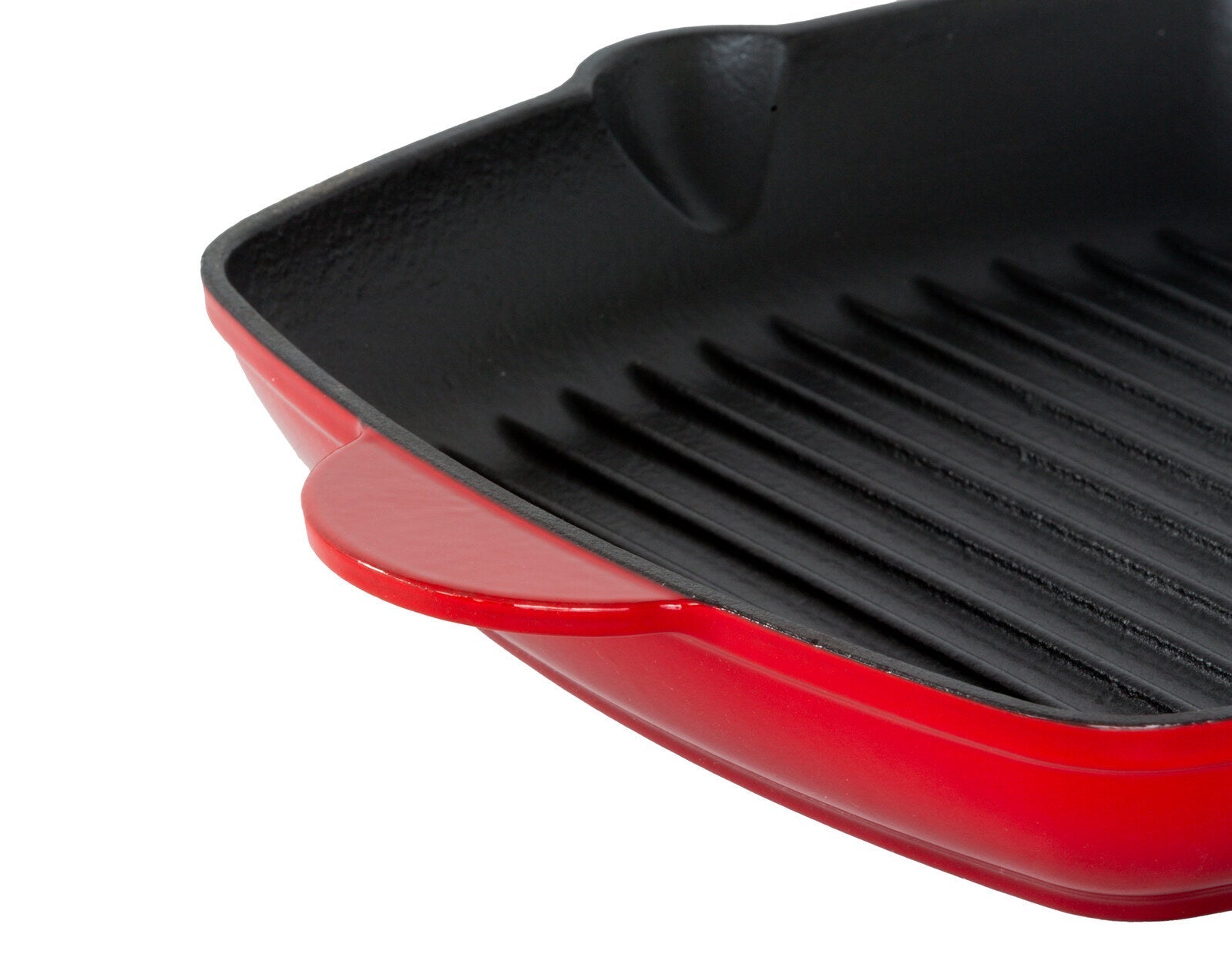 Enamelled Cast Iron Square Grill Pan (44 x 30 x 4.7 cm) - Red - Home & Garden > Kitchenware > Skillets & Frying Pans - Rivercity House & Home Co. (ABN 18 642 972 209) - Affordable Modern Furniture Australia