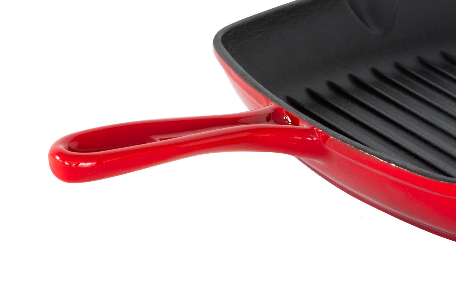 Enamelled Cast Iron Square Grill Pan (44 x 30 x 4.7 cm) - Red - Home & Garden > Kitchenware > Skillets & Frying Pans - Rivercity House & Home Co. (ABN 18 642 972 209) - Affordable Modern Furniture Australia