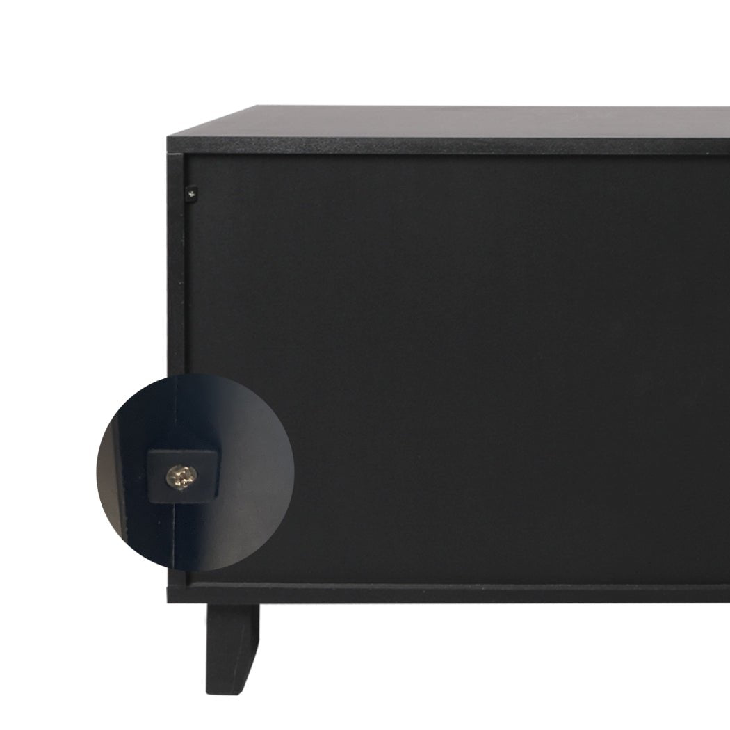 Enclosed Cat Litter Cabinet with Scratching Board - Black - Rivercity House & Home Co. (ABN 18 642 972 209) - Affordable Modern Furniture Australia