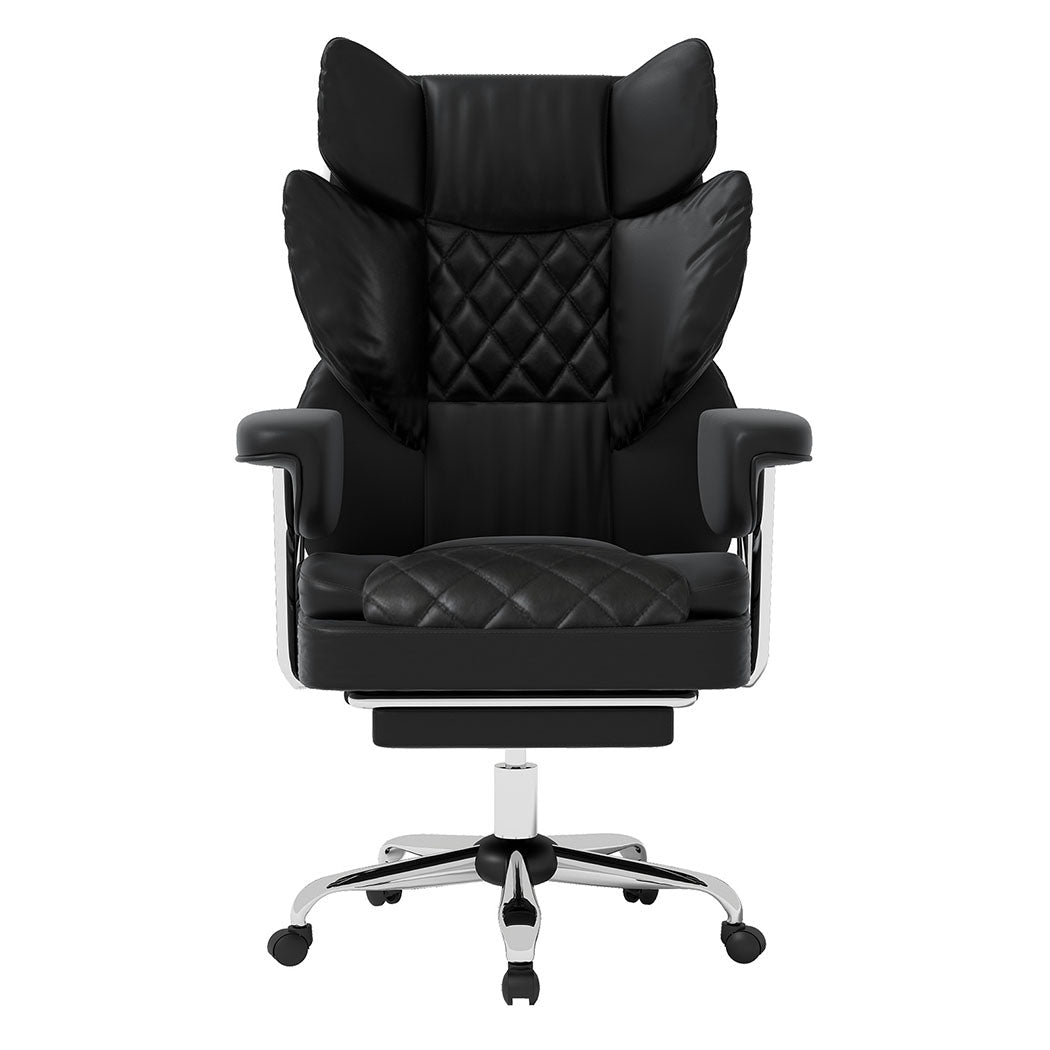 Ergonomic High Back Gaming Office Chair with Recline and Adjustable Height - Black - Rivercity House & Home Co. (ABN 18 642 972 209) - Affordable Modern Furniture Australia