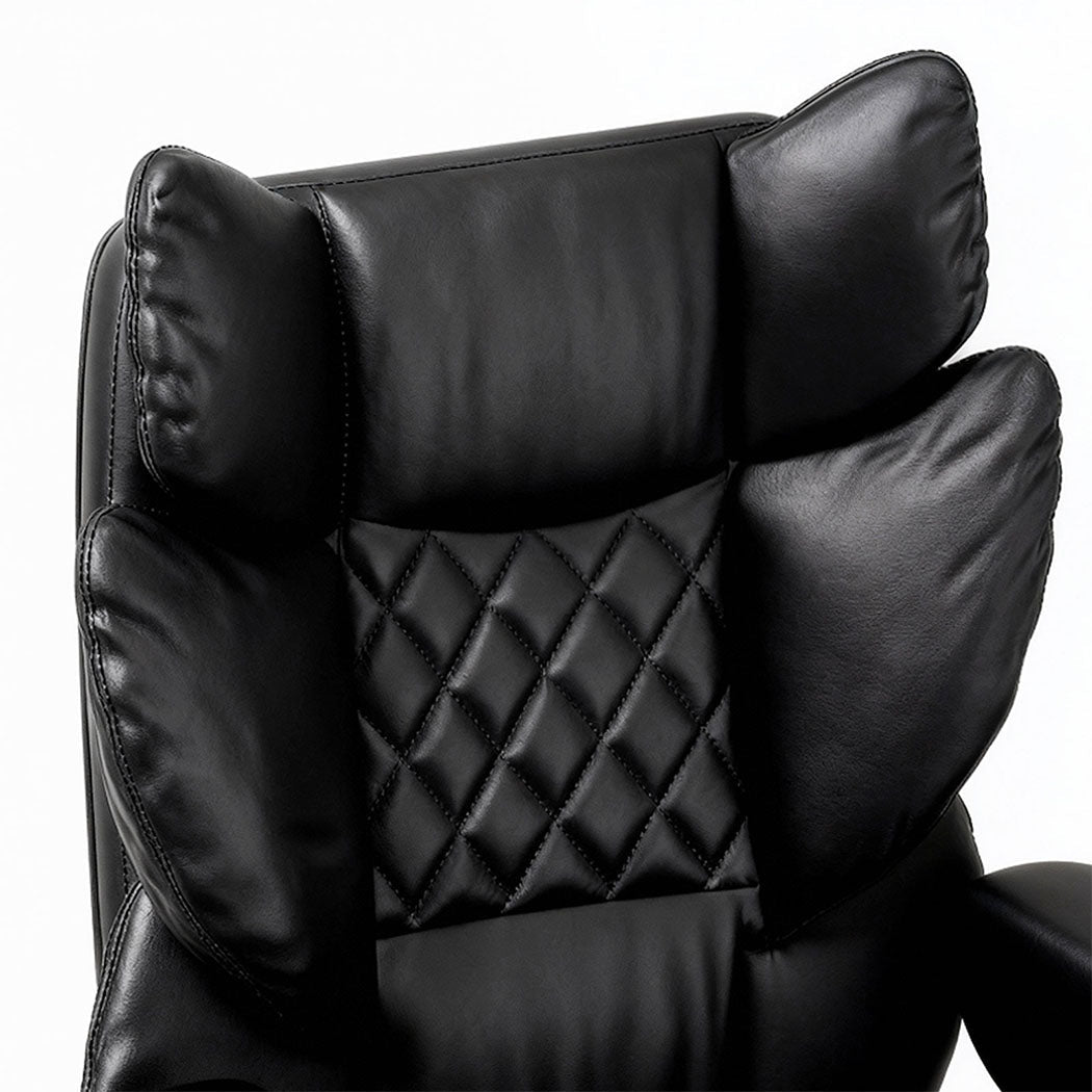 Ergonomic High Back Gaming Office Chair with Recline and Adjustable Height - Black - Rivercity House & Home Co. (ABN 18 642 972 209) - Affordable Modern Furniture Australia