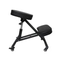 Ergonomic Kneeling Computer Chair with Adjustable Height and Castors - Black