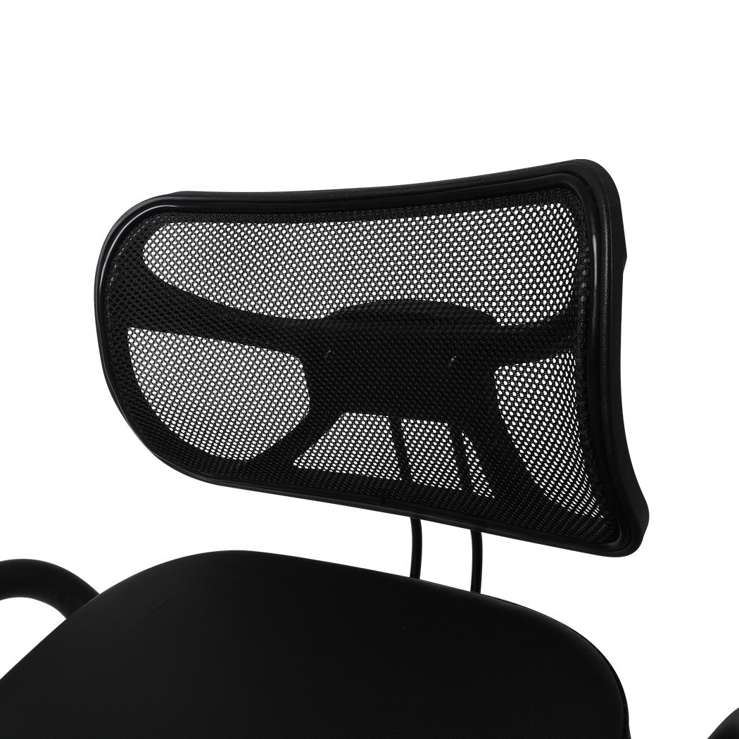 Ergonomic Kneeling Office Chair with Adjustable Height and Mesh Backrest - Black - Rivercity House & Home Co. (ABN 18 642 972 209) - Affordable Modern Furniture Australia