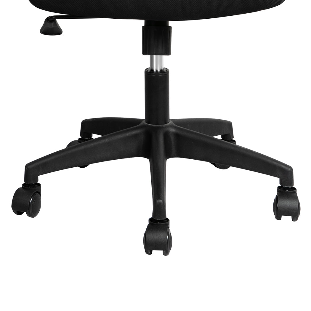 Ergonomic Mesh Office Gaming Executive Chair with Lumbar Support - Black - Rivercity House & Home Co. (ABN 18 642 972 209) - Affordable Modern Furniture Australia