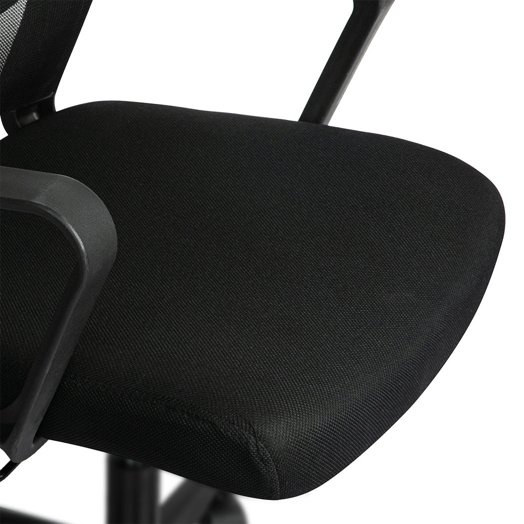 Ergonomic Mesh Office Gaming Executive Chair with Lumbar Support - Black - Rivercity House & Home Co. (ABN 18 642 972 209) - Affordable Modern Furniture Australia