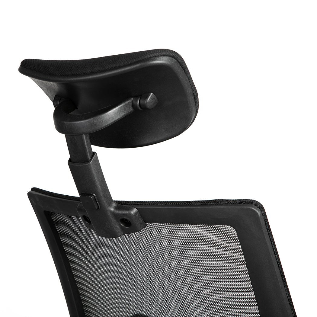 Ergonomic Mesh Office Gaming Executive Chair with Lumbar Support - Black - Rivercity House & Home Co. (ABN 18 642 972 209) - Affordable Modern Furniture Australia
