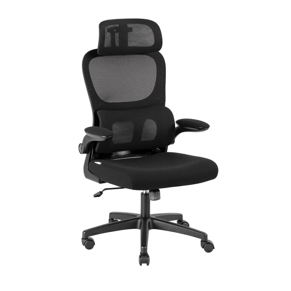 Ergonomic Office Chair Mesh Chairs Black - Furniture > Office > Office & Desk Chairs - Rivercity House & Home Co. (ABN 18 642 972 209) - Affordable Modern Furniture Australia