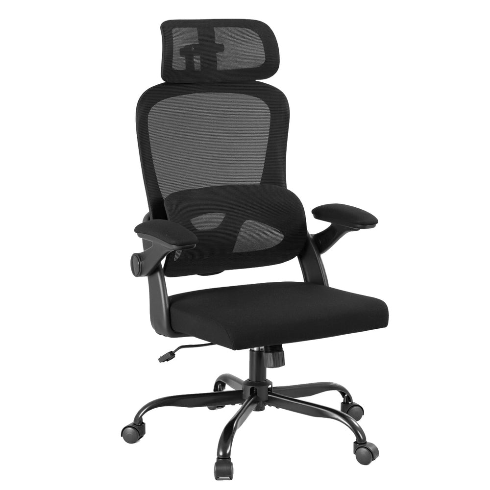 Ergonomic Office Chair Mesh Chairs Black - Furniture > Office > Office & Desk Chairs - Rivercity House & Home Co. (ABN 18 642 972 209) - Affordable Modern Furniture Australia