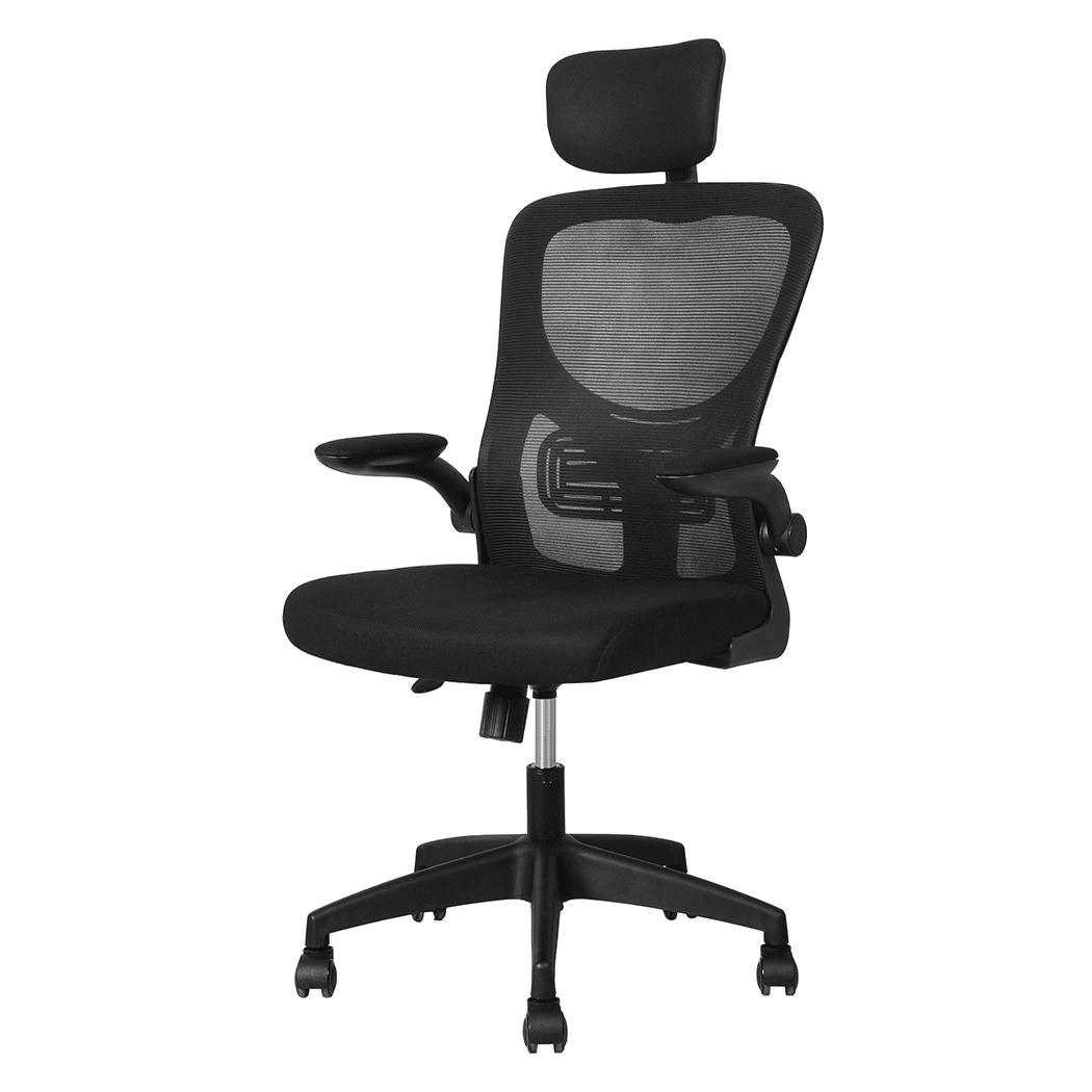 Ergonomic Office Mesh Gaming Executive Chair - Black - Rivercity House & Home Co. (ABN 18 642 972 209) - Affordable Modern Furniture Australia