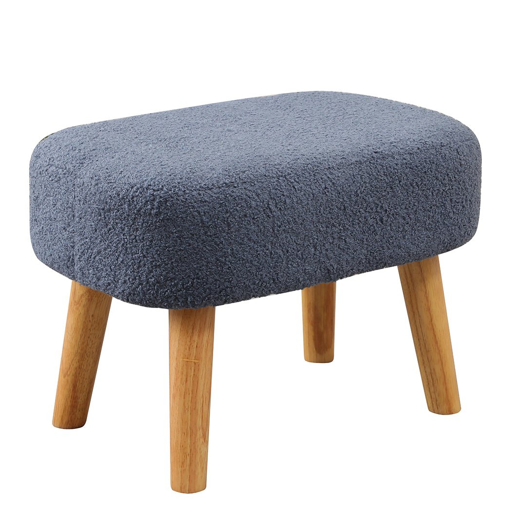 Ergonomic Rocking Chair and Ottoman Footrest with Side Pocket - Navy - Rivercity House & Home Co. (ABN 18 642 972 209) - Affordable Modern Furniture Australia