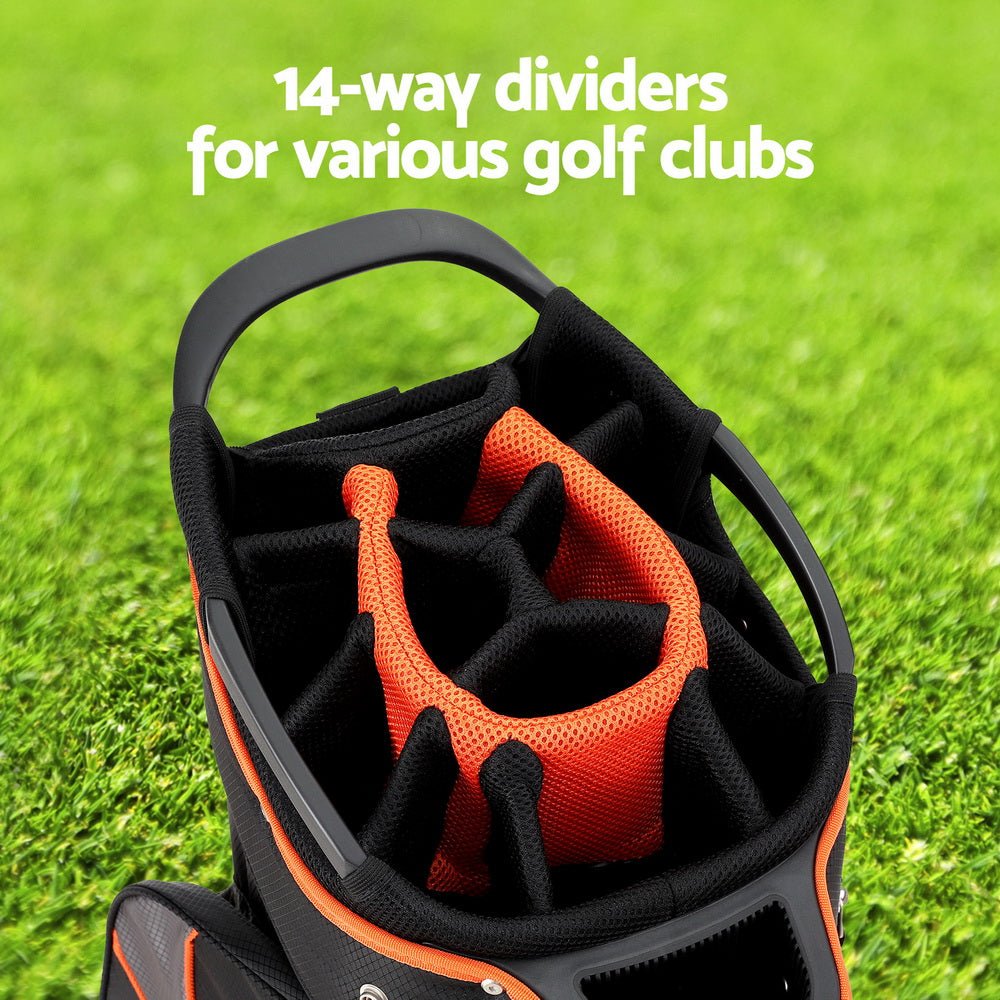 Everfit 14 Ways Dividers Golf Bag Stand Insulated Carry Bag Zippered Rain Cover - Sports & Fitness > Golf - Rivercity House & Home Co. (ABN 18 642 972 209) - Affordable Modern Furniture Australia