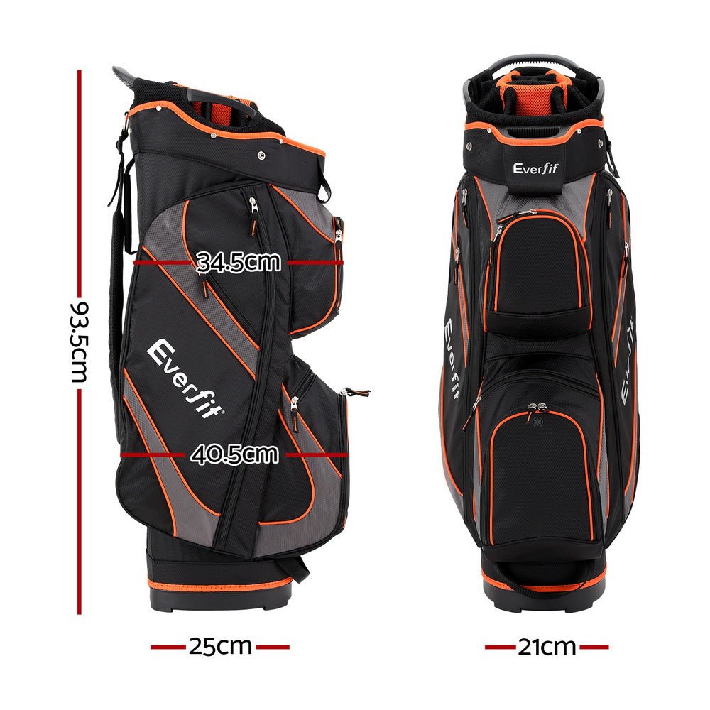 Everfit 14 Ways Dividers Golf Bag Stand Insulated Carry Bag Zippered Rain Cover - Sports & Fitness > Golf - Rivercity House & Home Co. (ABN 18 642 972 209) - Affordable Modern Furniture Australia
