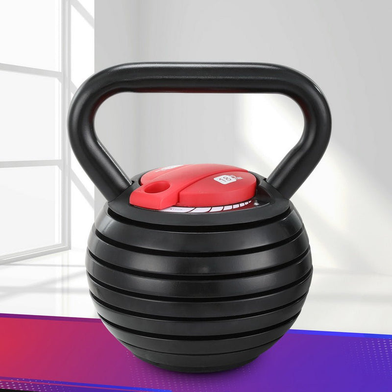 Everfit 18kg Adjustable Kettlebell Set Portable Kettle Bell Weight Dumbbells 10lbs 40lbs - Sports & Fitness > Exercise, Gym and Fitness - Rivercity House & Home Co. (ABN 18 642 972 209) - Affordable Modern Furniture Australia