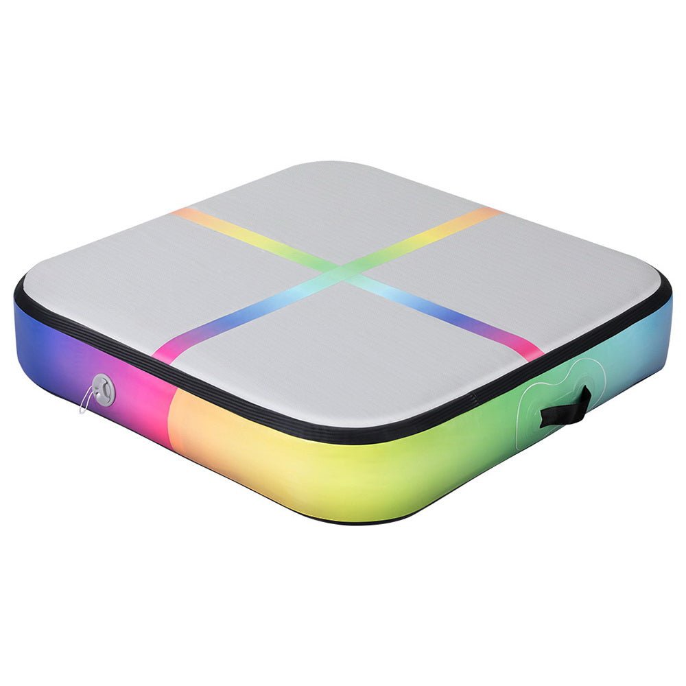 Everfit 1m Air Track Mat Inflatable Gymnastics Tumbling Mat W/ Pump Colourful - Sports & Fitness > Exercise, Gym and Fitness - Rivercity House & Home Co. (ABN 18 642 972 209) - Affordable Modern Furniture Australia