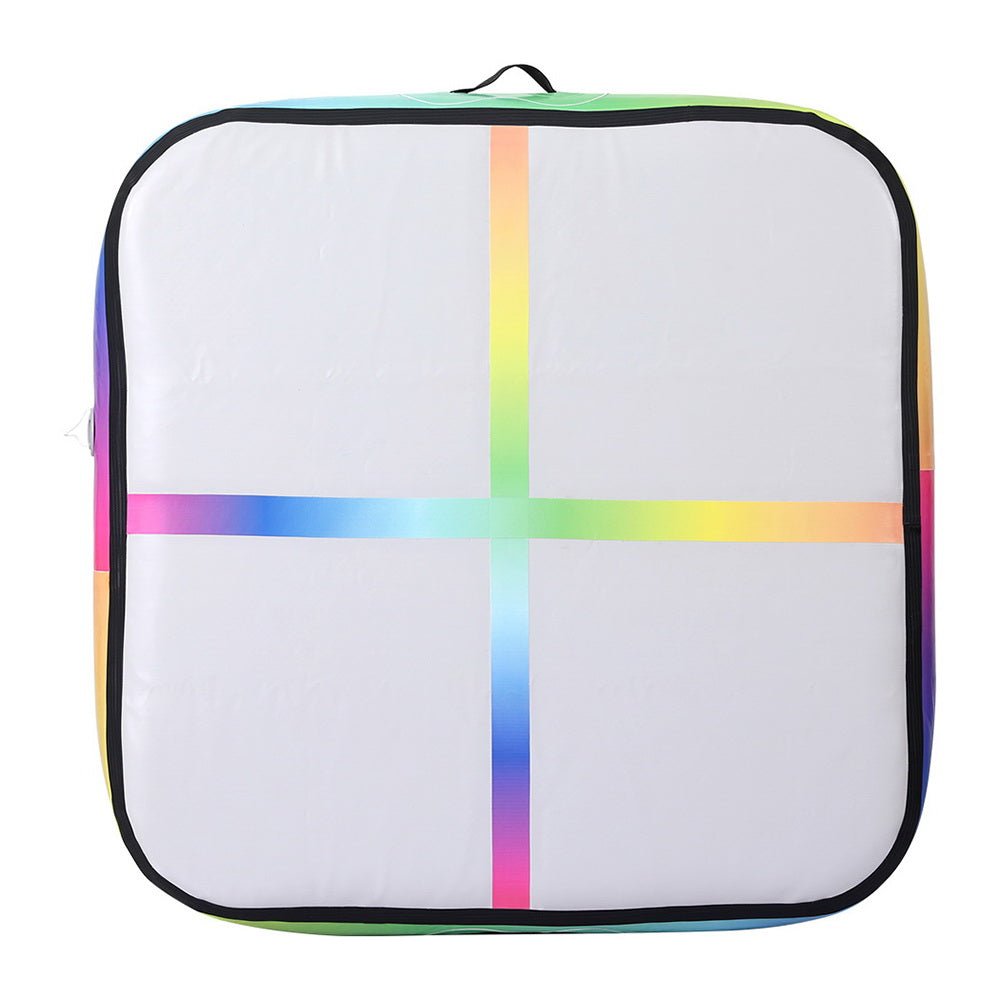 Everfit 1m Air Track Mat Inflatable Gymnastics Tumbling Mat W/ Pump Colourful - Sports & Fitness > Exercise, Gym and Fitness - Rivercity House & Home Co. (ABN 18 642 972 209) - Affordable Modern Furniture Australia