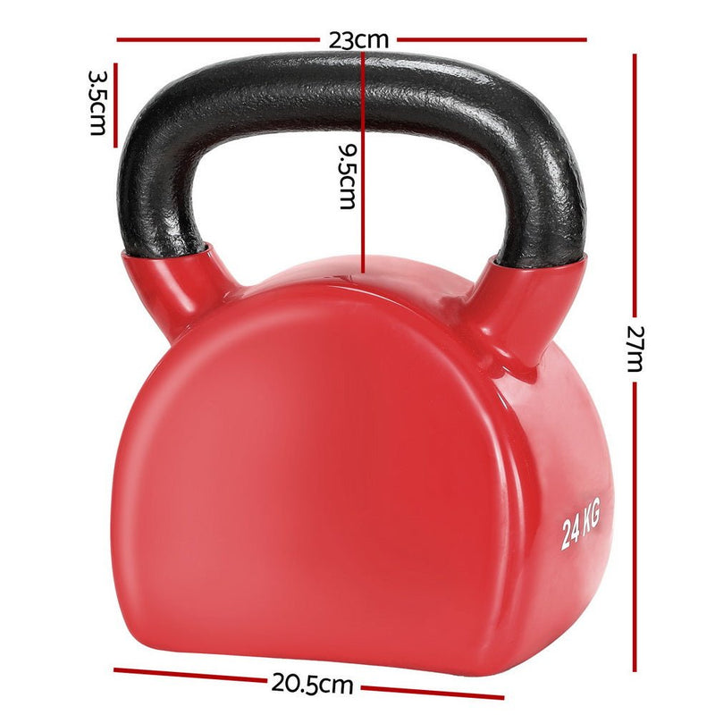 Everfit 24kg Kettlebell Set Weightlifting Bench Dumbbells Kettle Bell Gym Home - Sports & Fitness > Exercise, Gym and Fitness - Rivercity House & Home Co. (ABN 18 642 972 209) - Affordable Modern Furniture Australia