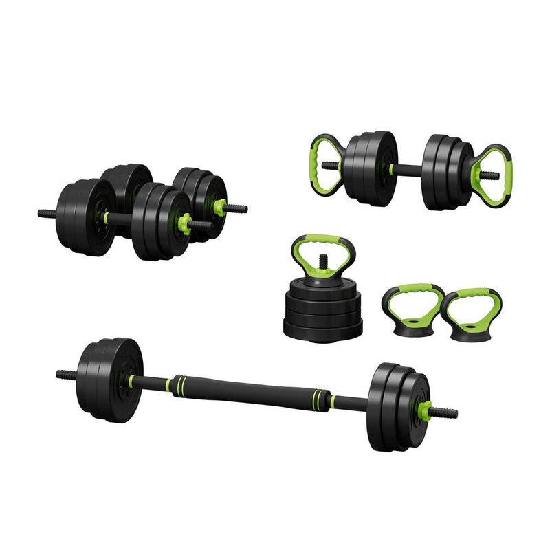 Everfit 25kg Adjustable Dumbbells Set Kettle Bell Weight Plates Barbells Gym - Sports & Fitness > Exercise, Gym and Fitness - Rivercity House & Home Co. (ABN 18 642 972 209) - Affordable Modern Furniture Australia