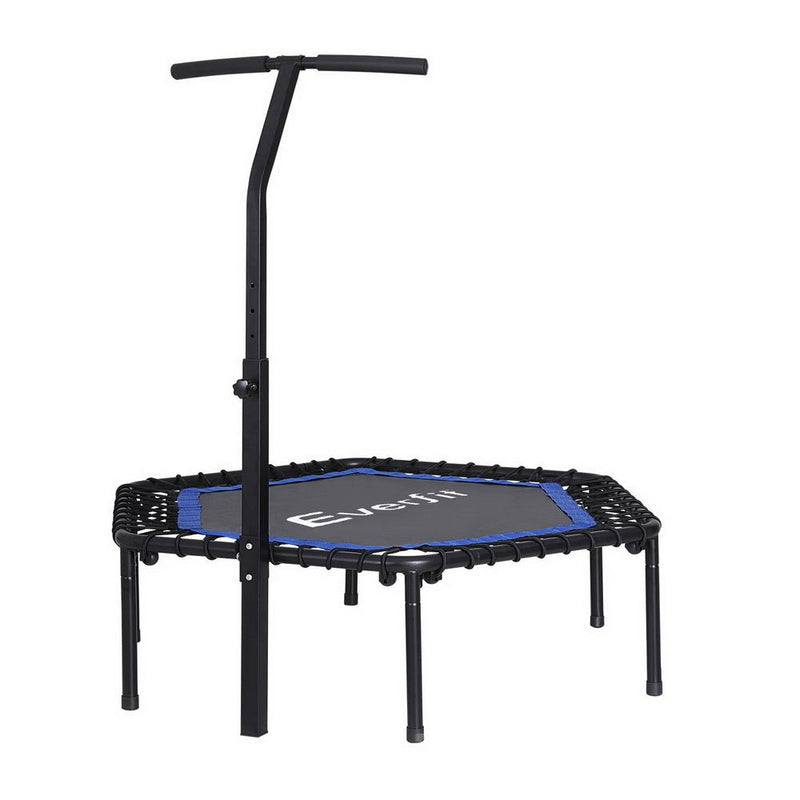 Everfit 48inch Hexagon Trampoline Kids Exercise Fitness Adjustable Handrail Blue - Sports & Fitness > Trampolines - Rivercity House & Home Co. (ABN 18 642 972 209) - Affordable Modern Furniture Australia