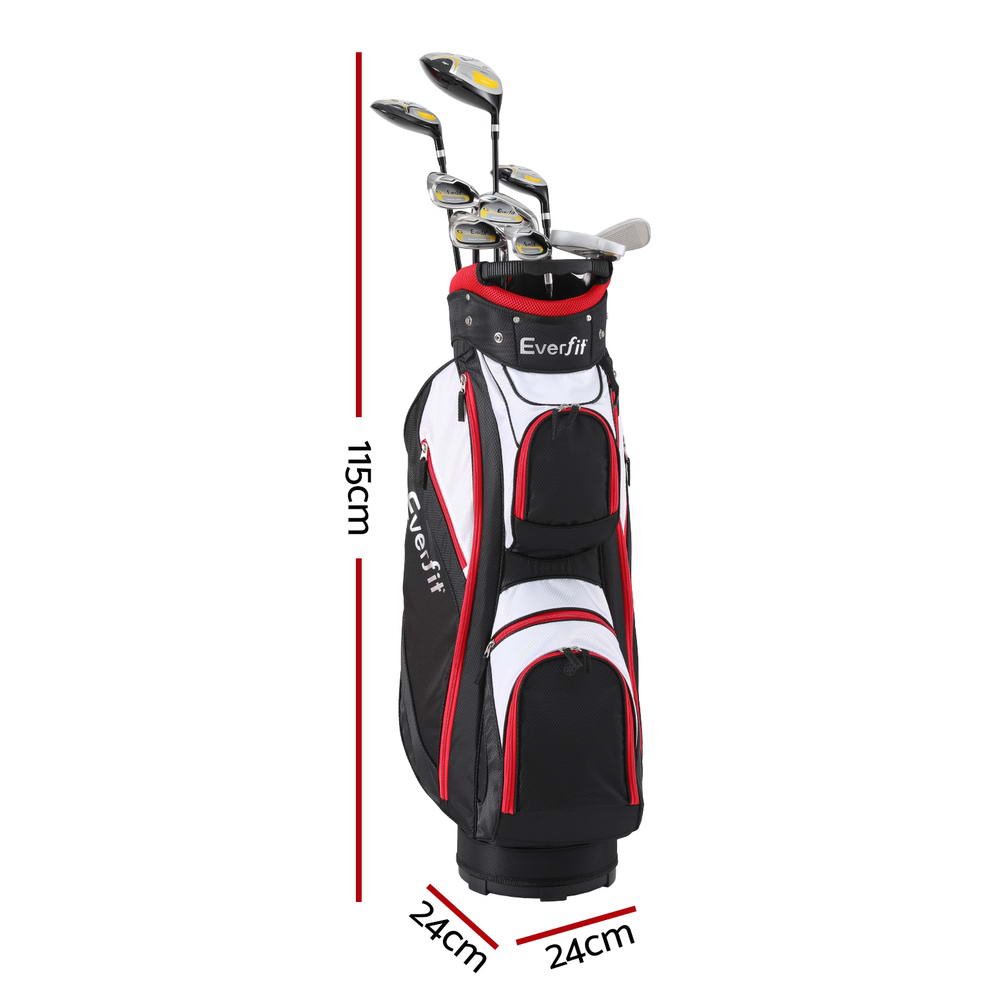Everfit Golf Clubs Set Men Right Handed Golf Wedges Alloy Driver Golf Stand Bag - Sports & Fitness > Golf > Golf Accessories - Rivercity House & Home Co. (ABN 18 642 972 209) - Affordable Modern Furniture Australia