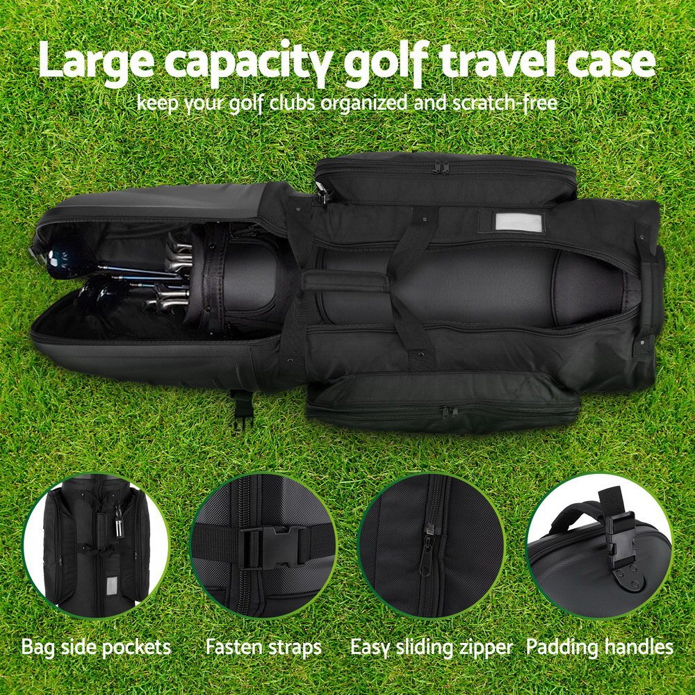 Everfit Golf Travel Bags for Airlines with Wheels Golf Clubs Hard Case Foldable - Sports & Fitness > Golf - Rivercity House & Home Co. (ABN 18 642 972 209) - Affordable Modern Furniture Australia