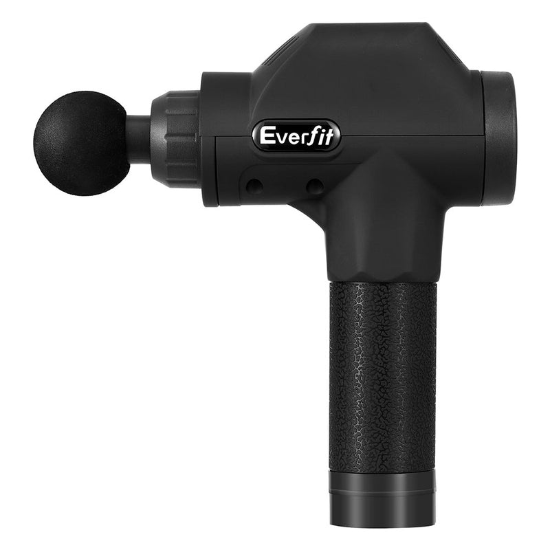 Everfit Massage Gun 30 Speed 8 Heads Chargeable Black - Sports & Fitness > Fitness Accessories - Rivercity House & Home Co. (ABN 18 642 972 209) - Affordable Modern Furniture Australia