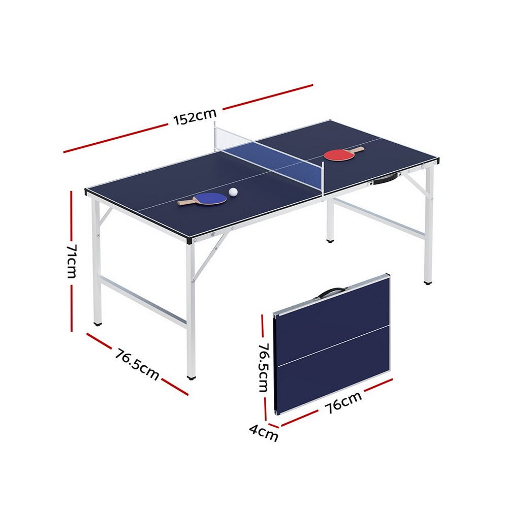 Everfit Table Tennis Ping Pong Table Portable Foldable Family Game Home Indoor - Sports & Fitness > Game Tables - Rivercity House & Home Co. (ABN 18 642 972 209) - Affordable Modern Furniture Australia