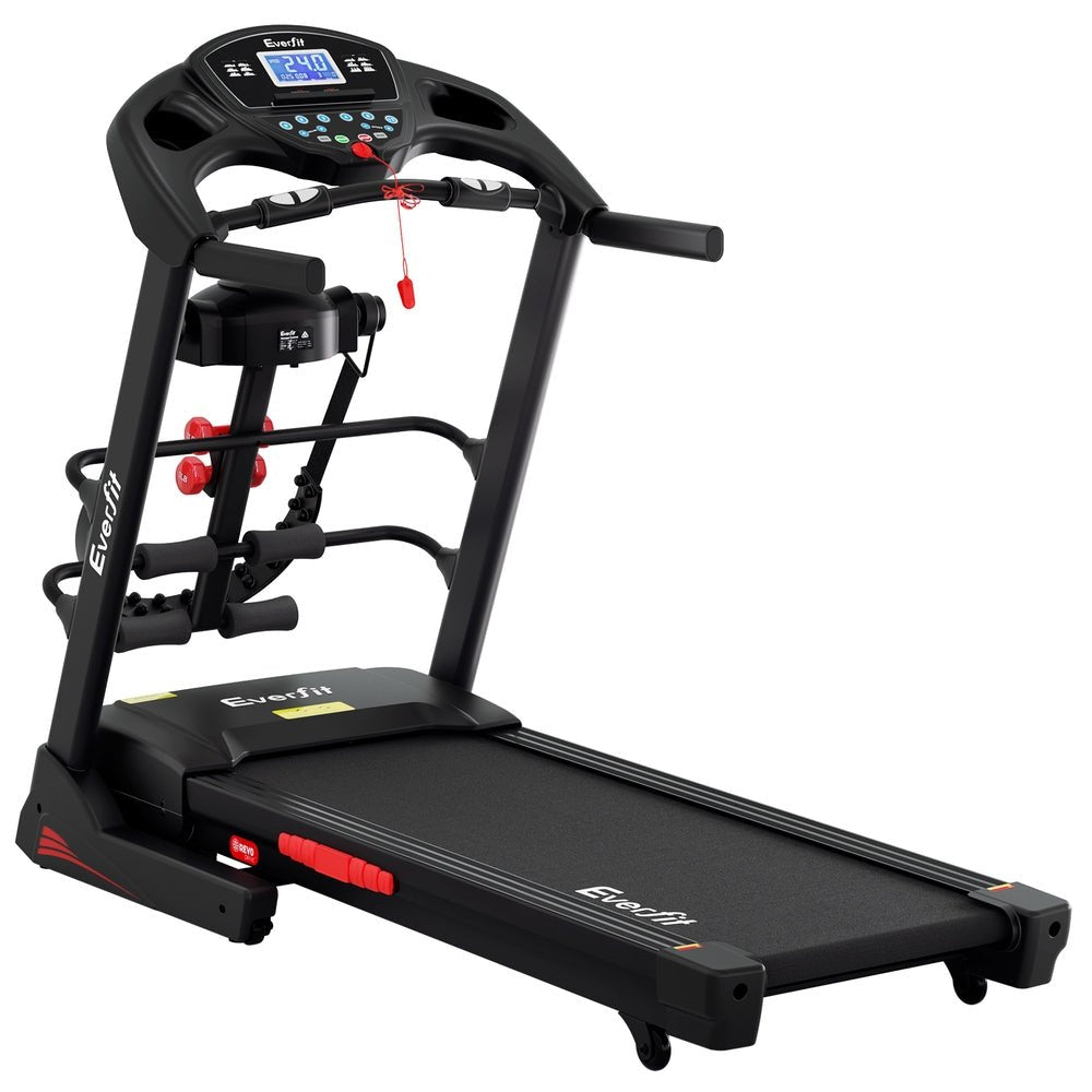 Everfit Treadmill Electric Home Gym Fitness Exercise Machine w/ Massager 480mm - Sports & Fitness > Exercise, Gym & Fitness > Treadmills - Rivercity House & Home Co. (ABN 18 642 972 209) - Affordable Modern Furniture Australia