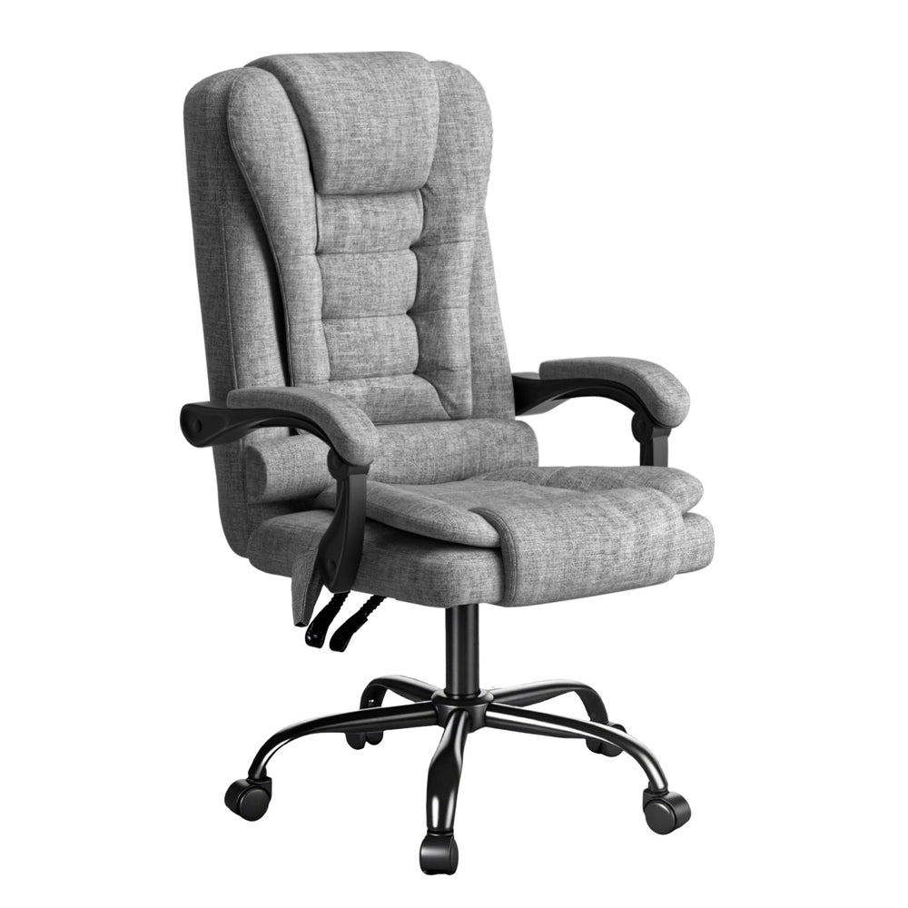 Executive Office Chair 4 - Point Massage Adjustable Ergonomic Recline Back - Furniture > Office > Office & Desk Chairs - Rivercity House & Home Co. (ABN 18 642 972 209) - Affordable Modern Furniture Australia