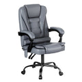 Executive Ergonomic Office Chair with 4-Point Massage and Adjustable Recline - Grey