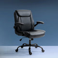 Chastine Mid Back Executive Office Chair with Adjustable Features - Black