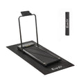 Exercise Equipment Mat 1.5m Treadmill Floor Rug for Home Gym Fitness Yoga - Black