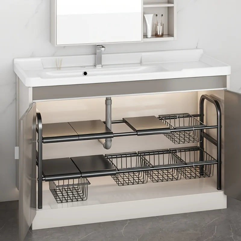 Expandable 8-Panel Under Sink Organizer Set - Home & Garden > DIY > Kitchen & Bathroom DIY - Rivercity House & Home Co. (ABN 18 642 972 209) - Affordable Modern Furniture Australia