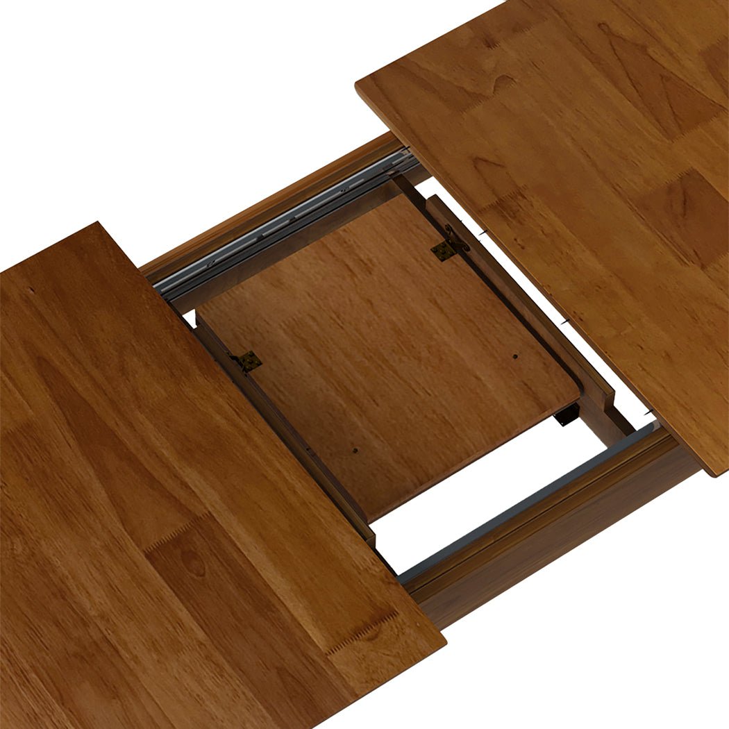 Extendable Dining Table 1.6 - 2m with Butterfly Leaf - Brown - Rivercity House & Home Co. (ABN 18 642 972 209) - Affordable Modern Furniture Australia