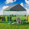Extra Large Walk-In Chicken Coop Cage Run Rabbit Hutch Hen Enclosure 300x200x270cm - Black