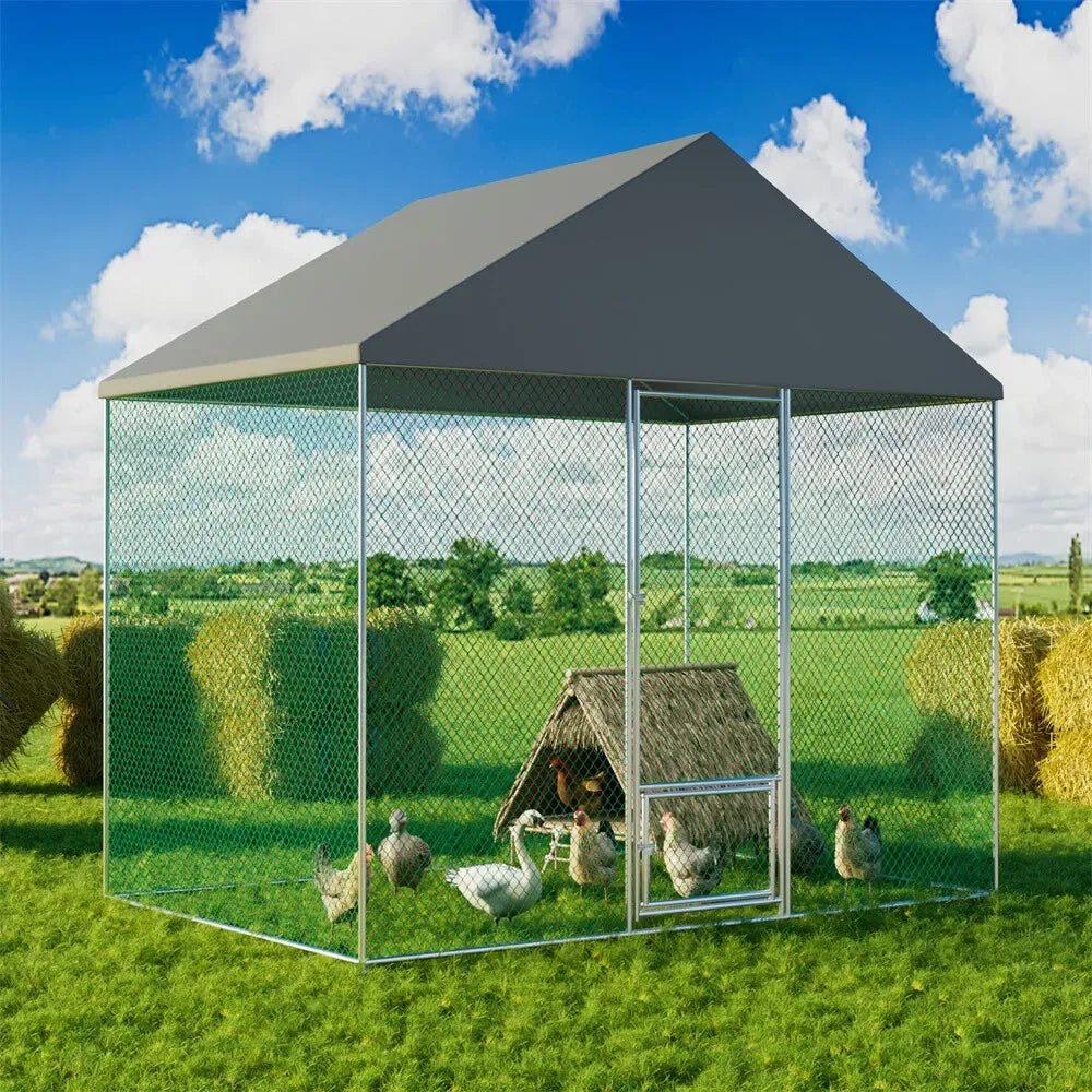 Extra Large Black Chicken Coop Cage Run Rabbit Hutch Walk-In Hen Enclosure 300x200x270cm - Pet Care > Coops & Hutches > Coop & Hutch Accessories - Rivercity House & Home Co. (ABN 18 642 972 209) - Affordable Modern Furniture Australia